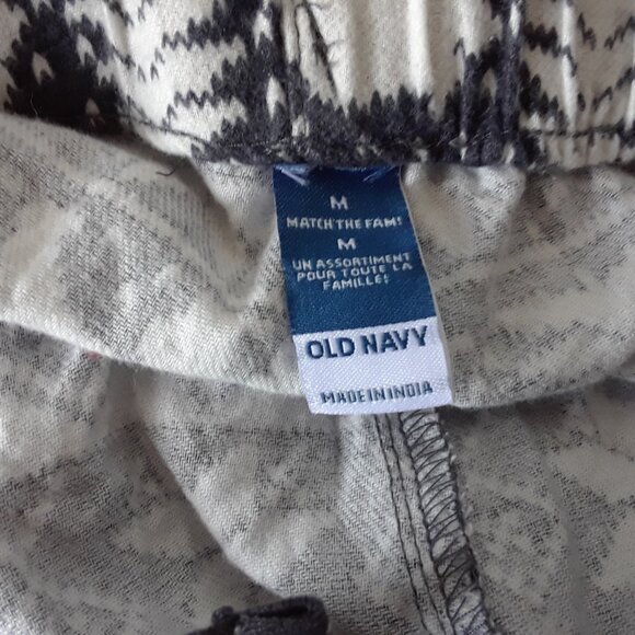 NWOT Old Navy 100% Cotton Fleece Winter Pajama Pants M - Picture 5 of 7